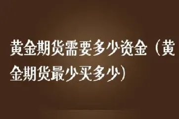黄金期货的定义(黄金期货的定义及特点)