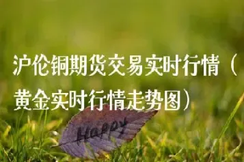 期货沪金实时行情(沪金期货今日价格)