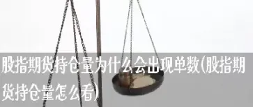 股指期货持仓量是怎么形成的(股指期货持仓明细)