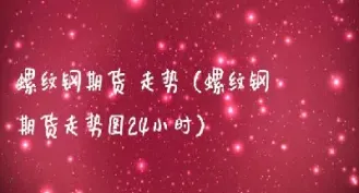 今日螺纹钢期货市场行情(今日螺纹钢期货价格行情走势期货行情中)