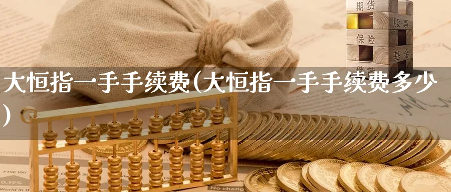 大恒指一手手续费(大恒指一手手续费多少)_https://www.lytzg.com_原油直播室_第1张