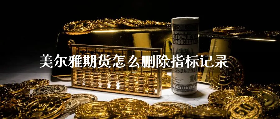 美尔雅期货怎么删除指标记录