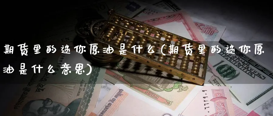 期货里的迷你原油是什么(期货里的迷你原油是什么意思)