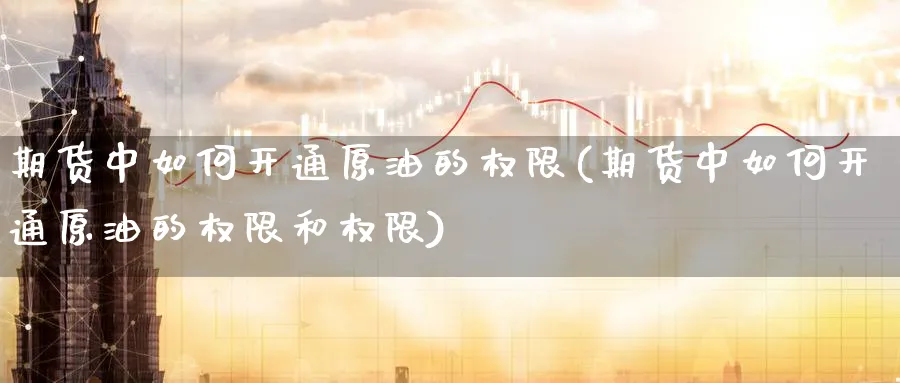 期货中如何开通原油的权限(期货中如何开通原油的权限和权限)
