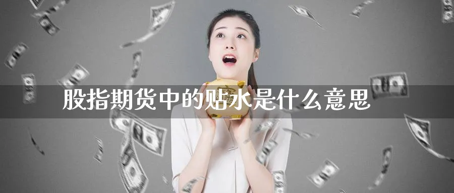 股指期货中的贴水是什么意思
