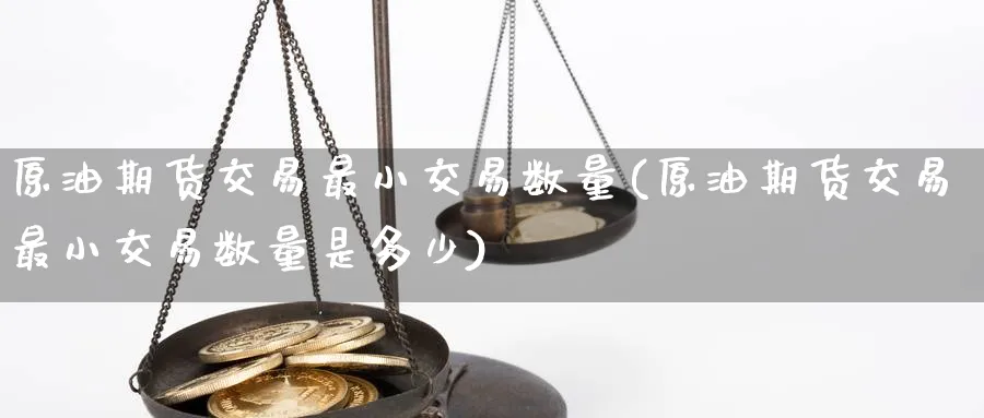 原油期货交易最小交易数量(原油期货交易最小交易数量是多少)