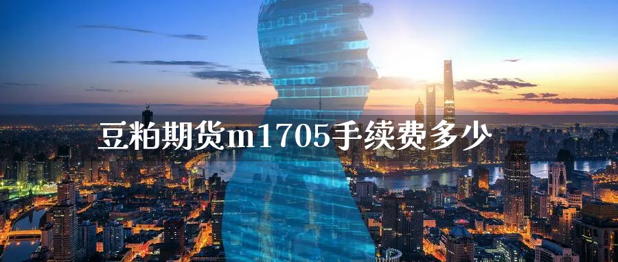 豆粕期货m1705手续费多少