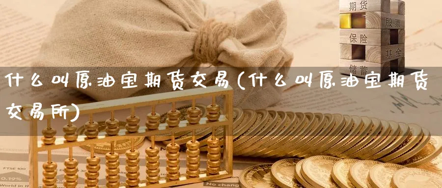 什么叫原油宝期货交易(什么叫原油宝期货交易所)