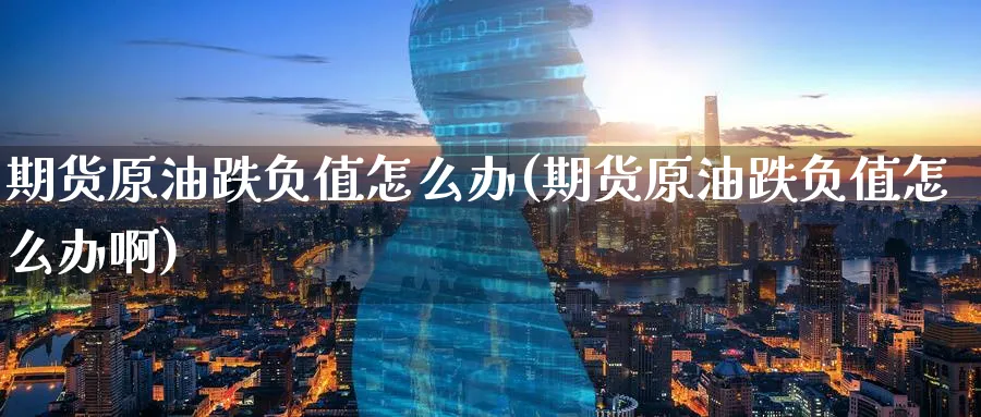 期货原油跌负值怎么办(期货原油跌负值怎么办啊)