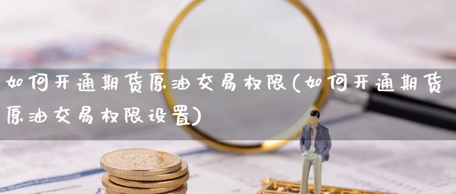 如何开通期货原油交易权限(如何开通期货原油交易权限设置)