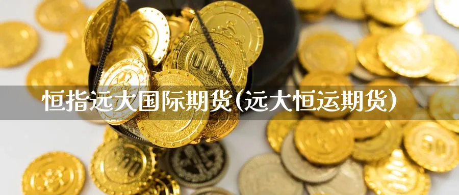 恒指远大国际期货(远大恒运期货)