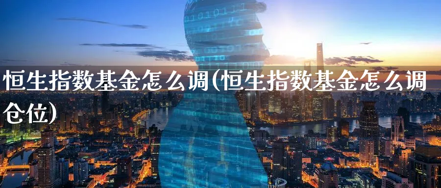 恒生指数基金怎么调(恒生指数基金怎么调仓位)