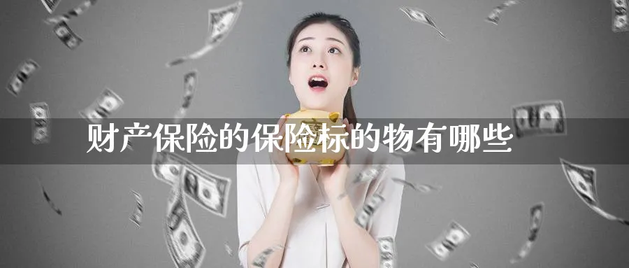 财产保险的保险标的物有哪些