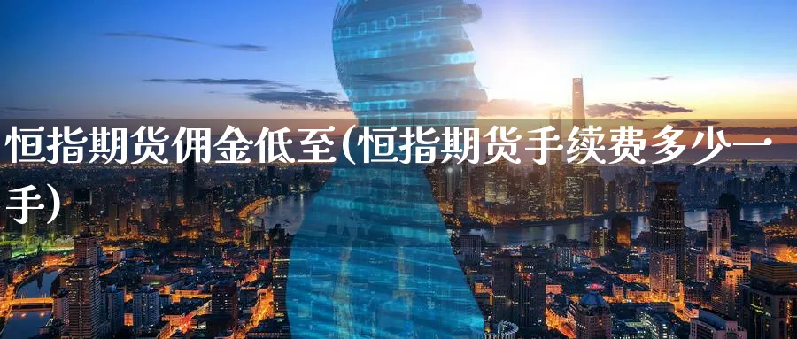 恒指期货佣金低至(恒指期货手续费多少一手)