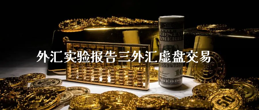 外汇实验报告三外汇虚盘交易
