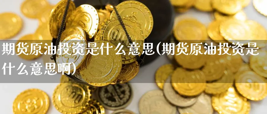 期货原油投资是什么意思(期货原油投资是什么意思啊)