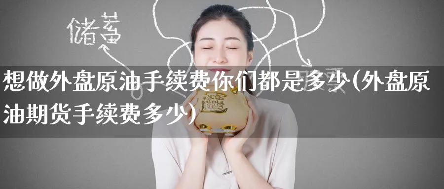 想做外盘原油手续费你们都是多少(外盘原油期货手续费多少)