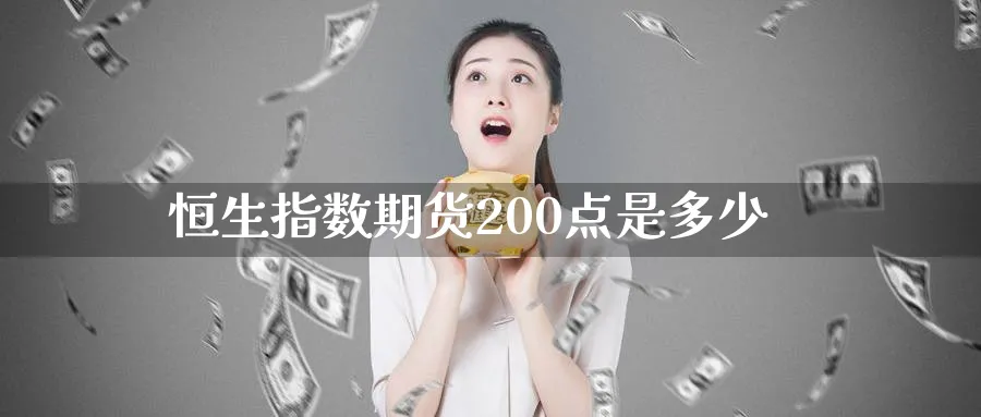 恒生指数期货200点是多少