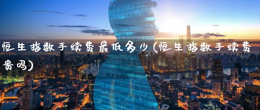 恒生指数手续费最低多少(恒生指数手续费贵吗)