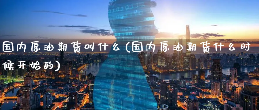 国内原油期货叫什么(国内原油期货什么时候开始的)