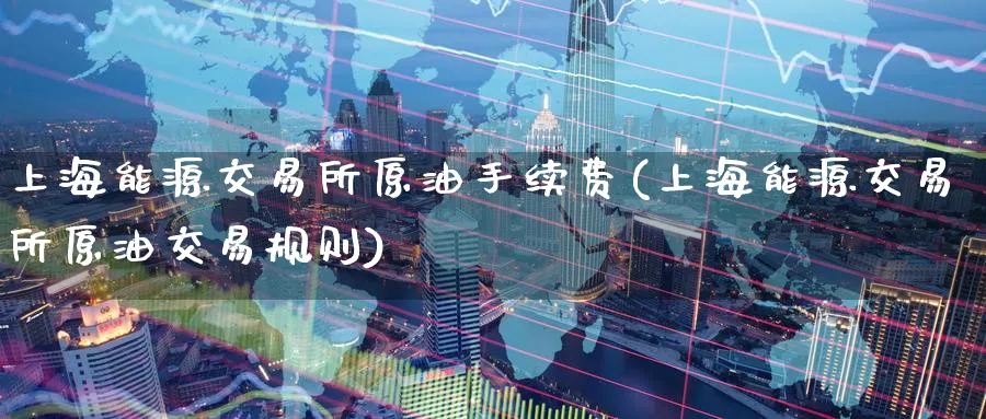 上海能源交易所原油手续费(上海能源交易所原油交易规则)