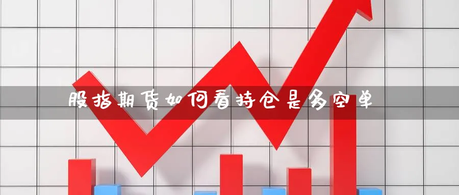 股指期货如何看持仓是多空单