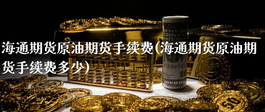 海通期货原油期货手续费(海通期货原油期货手续费多少)