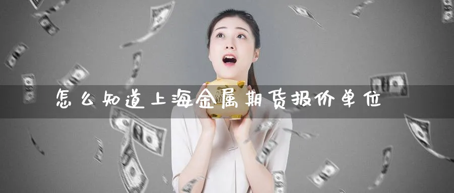怎么知道上海金属期货报价单位